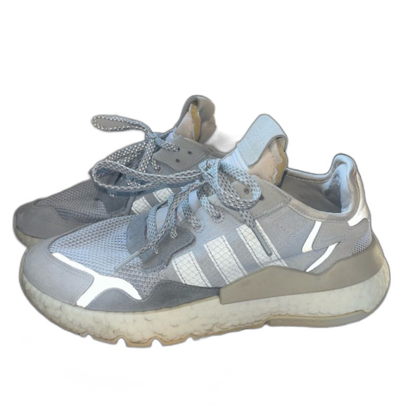 Adidas Nite Jogger Grey Women’s 8 - Picture 1 of 5